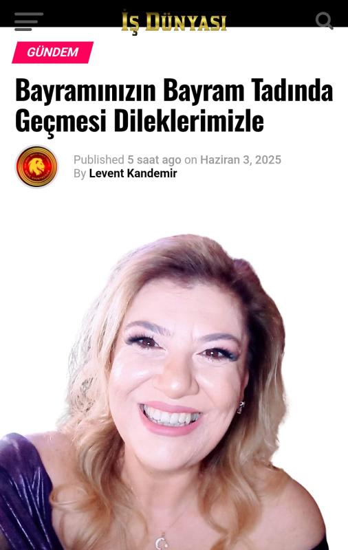 Kurban Bayramı Mesajımız İş Dünyası Dergisinde Yayınlandı