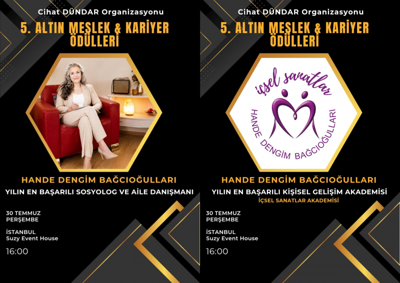 Hande Dengim Bağcıoğulları’na Aynı Gecede İki Prestijli Ödül